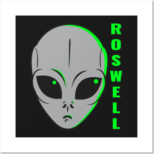 Alien Roswell Posters and Art